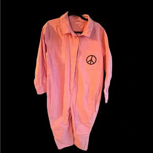 Pink Denim Jumper - XXL